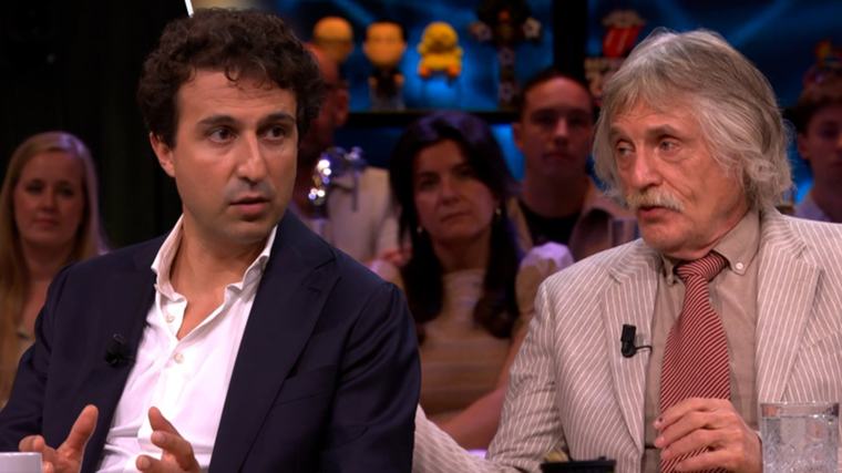 Johan Derksen reageert fel op Jesse Klaver: ‘Ik vind het een beetje betuttelend’