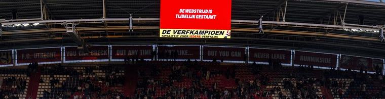 Supportershome Go Ahead Eagles open voor restant duel met FC Utrecht