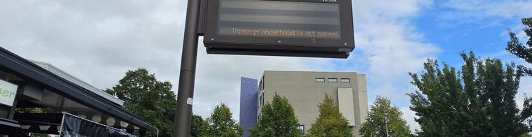 Twee weken geen actuele reisinfo bij bushaltes: 'Problemen met de server'