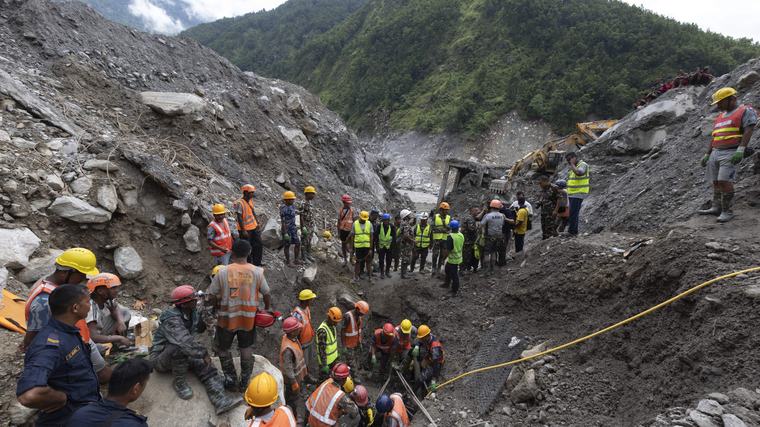 Aantal doden na overstromingen Nepal verder gestegen tot ruim 1200