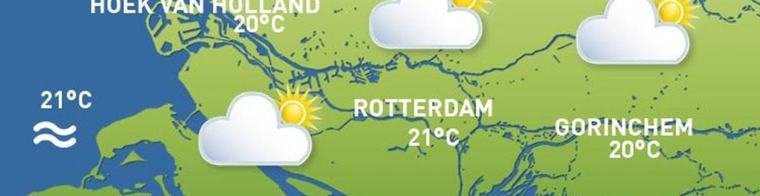 Het weer van vandaag: droog, morgen warmer