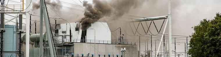 Brand in hoogspanningsstation Meeden, NL-Alert verstuurd in omgeving