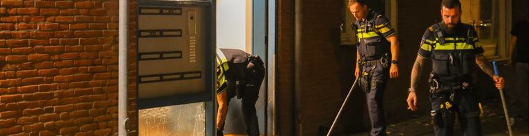 Schade na explosie portiekwoning