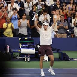 Van de Zandschulp bij laatste acht op US Open: 'Blij dat ik won met slecht spel'
