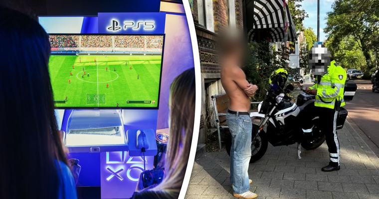 Student verliest weddenschap en rent poedelnaakt door Rotterdam: 160 euro boete