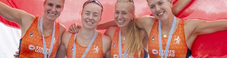 Trots en teleurstelling voor Groninger roeiers op WK in Amsterdam