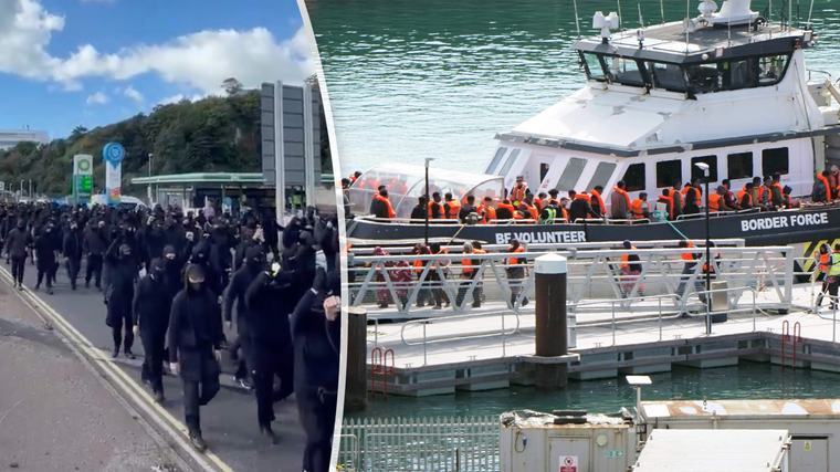 Haven Dover weer vrij na protest gemaskerde demonstranten