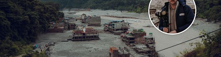 Op crossmotor door de bergen: Zwollenaar documenteert ramp in Nepal